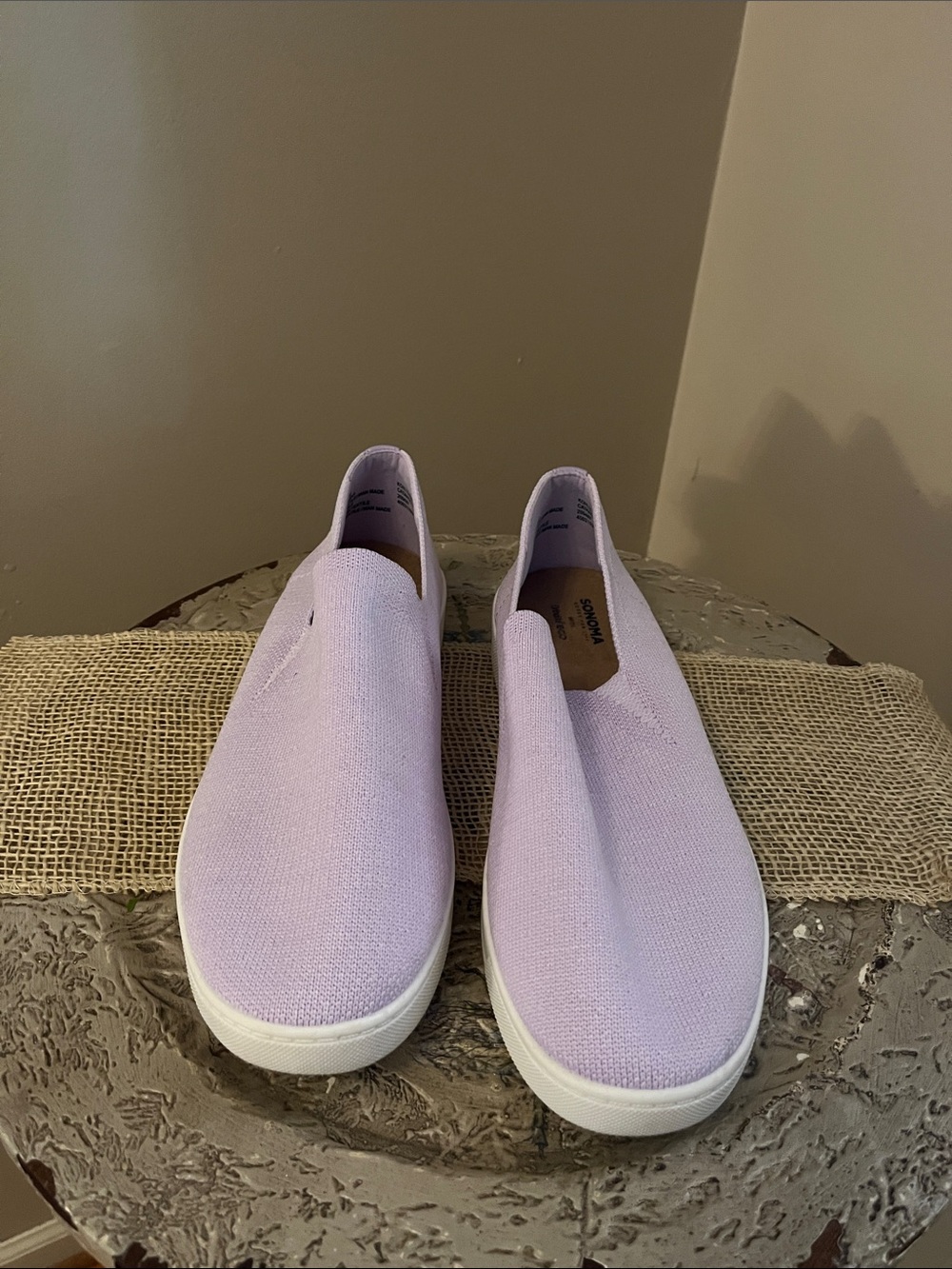 Sonoma Slip-On Moccasins in Light Lavender